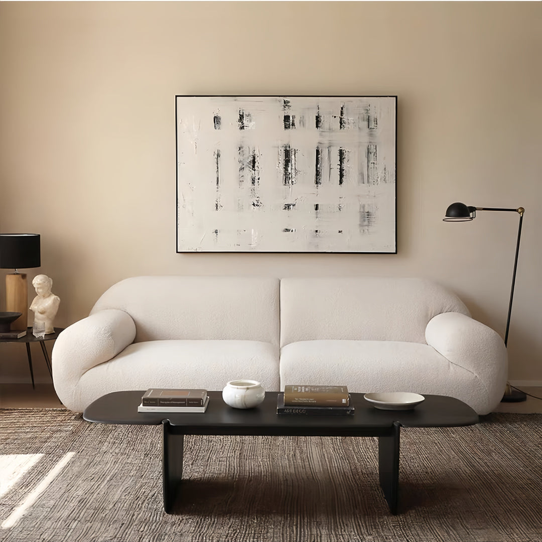 JOY Home Fleece Fabric Overstuffed Multifunction Cloud shaped Sofa Chair set for Livingroom Office