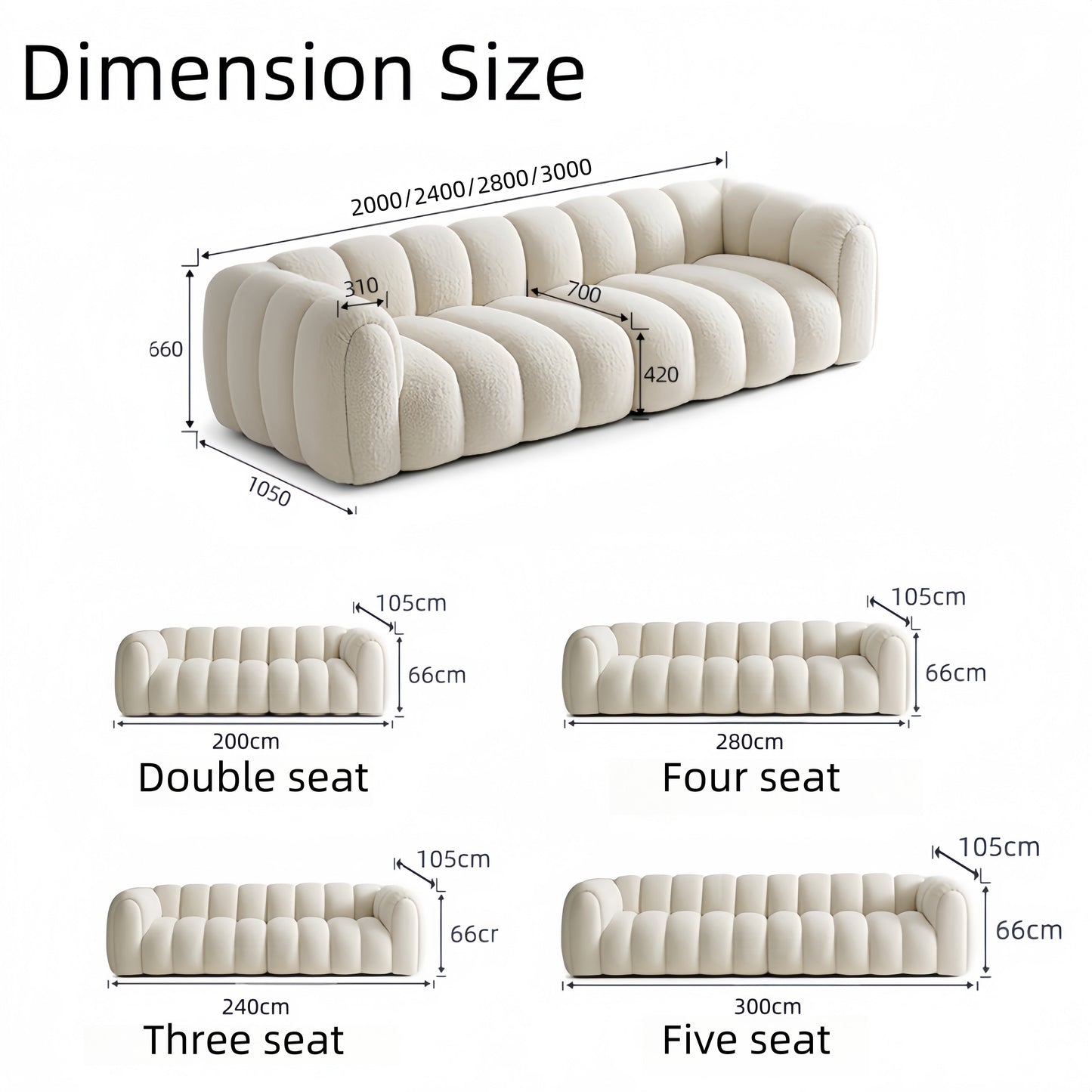 Pumpkin-Shaped Fleece Sofa | Ergonomic Curved Design for Living Room
