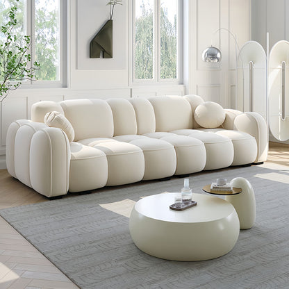 JOY Home Light Luxury Fabric Cloud Shaped Sofa set for Livingroom
