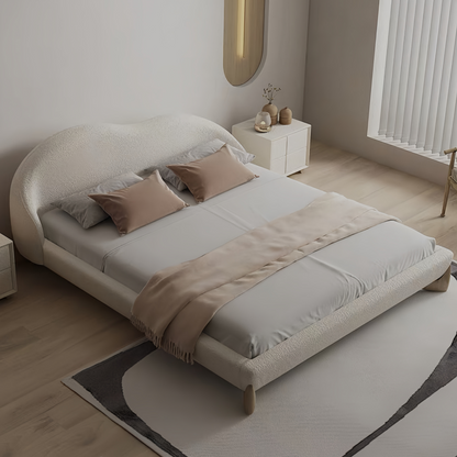 JOY HOME Bed: Bed Frame Modern King Queen Size for bedroom Without Mattress in Dubai showroom