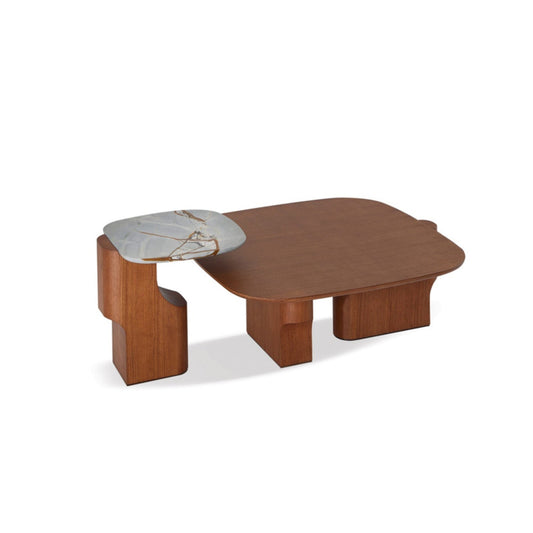 JOY HOME Coffee Table: Space-Saving Nesting Table Set for Modern Living Room in Dubai showroom