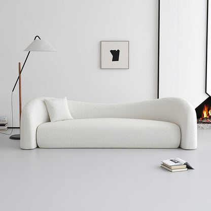 JOY HOME Wood White Cloud Sofa