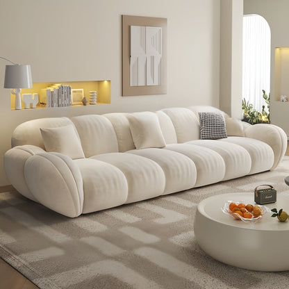 JOY HOME Wood Beige Sectional Sofa for Modern Homes