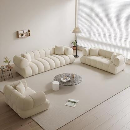 JOY Home Fleece Fabric Overstuffed Multifunction Cloud shaped Sofa Chair set for Livingroom Office