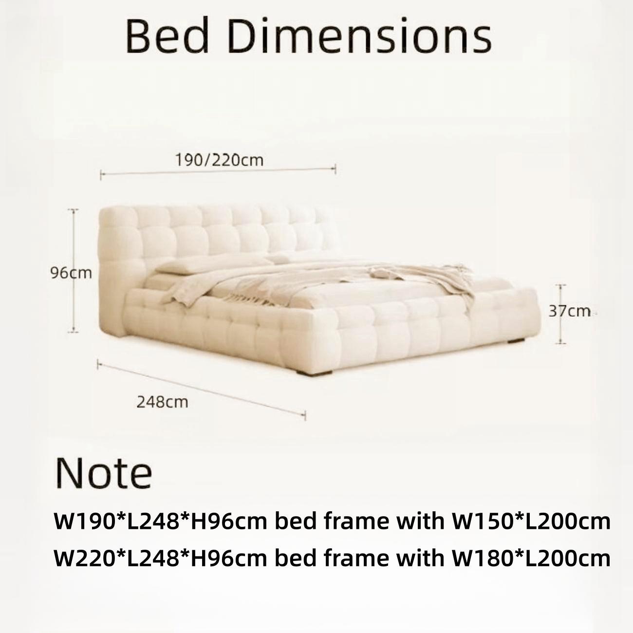 JOY Home Bedroom Furniture Bed Frame with Mattress Bedside table Dresser