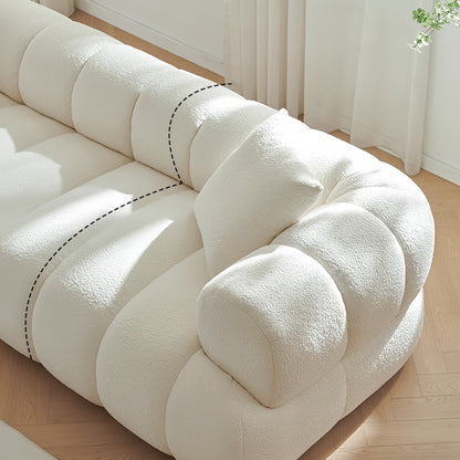 JOY Home Fleece Fabric Overstuffed Multifunction Cloud shaped Sofa Chair set for Livingroom Office