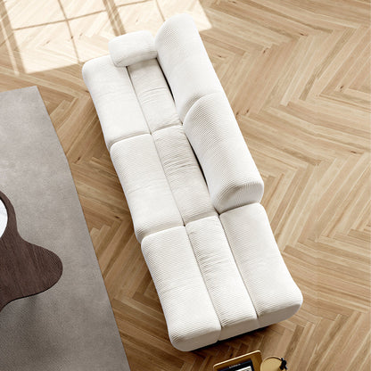 JOY Home Light Luxury Fabric Cloud Shaped Sofa set for Livingroom