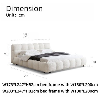 JOY Home Bedroom Furniture Bed Frame with Mattress Bedside table Dresser