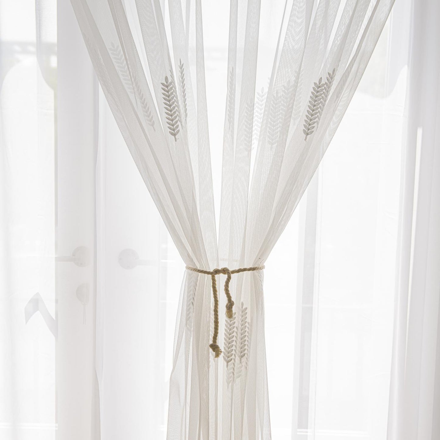 Sheer Voile Curtains 2 Panels | Lightweight Elegant Design