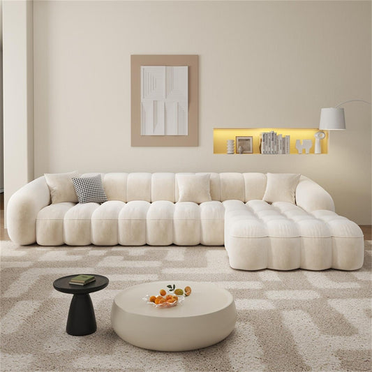 JOY HOME Sofa: Fleece Fabric Overstuffed Multifunction Sofa set for Livingroom Office in Dubai
