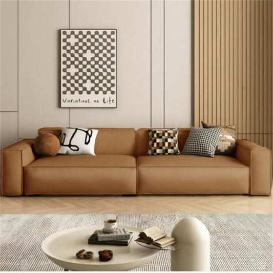 JOY HOME Sofa: Modern PU Leather Sofa Set for Living Room,Office in Dubai showroom