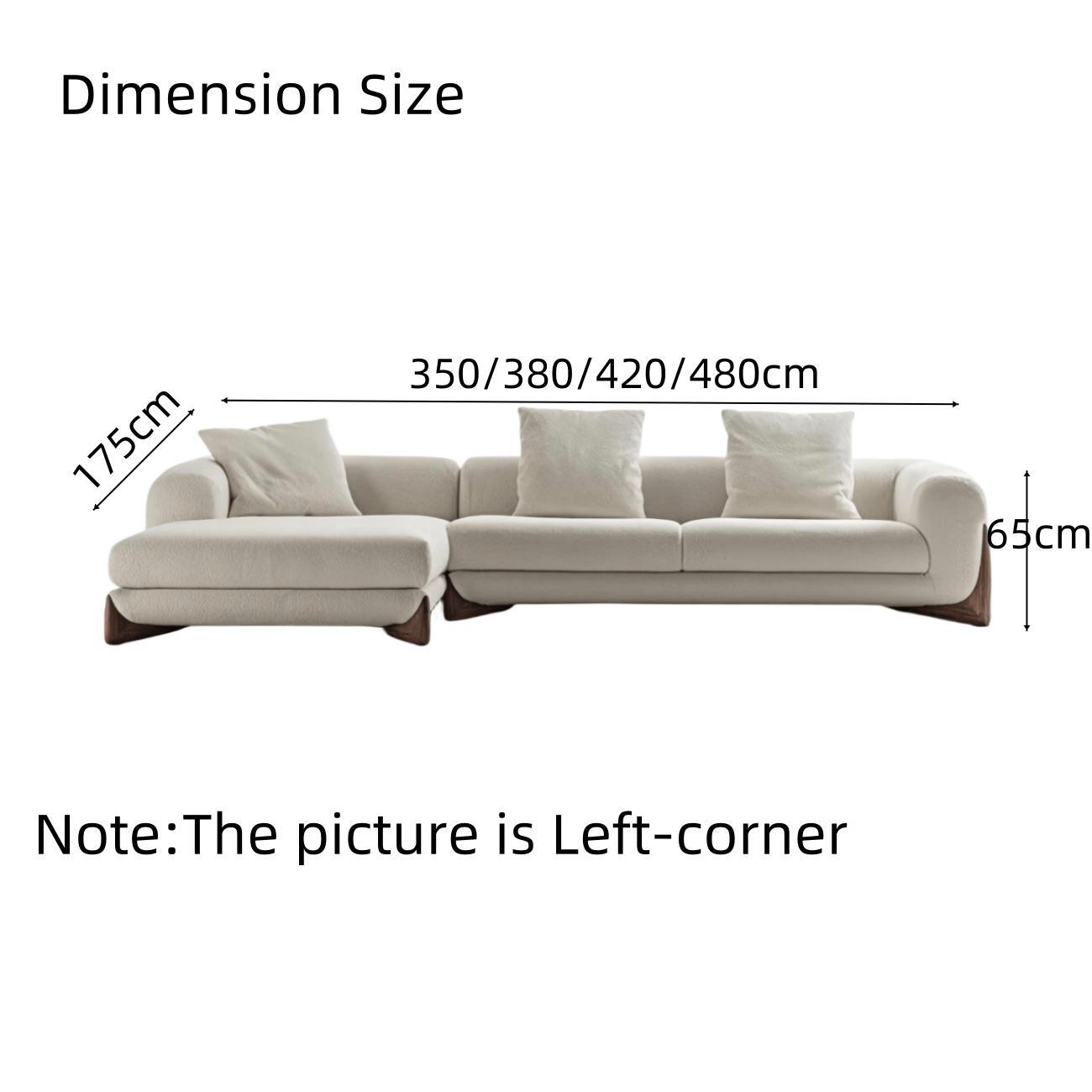 Extra-Large L-Shape Sectional Sofa | 3.5m-4.5m for Spacious Villas