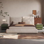 Load image into Gallery viewer, JOY Home Bed Frame Modern Velvet King Queen Size for bedroom Without Mattress