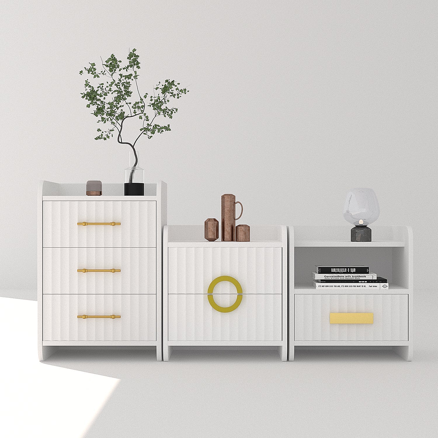 AAH Home Bedroom Furniture Bed Frame with Mattress Bedside table Dresser AAH HOME