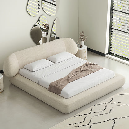JOY HOME Linen Velvet Wood Mattress for Modern Homes