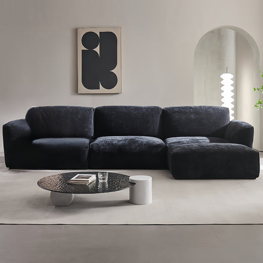 JOY HOME Sofa: Fleece Fabric Overstuffed Multifunction Cloud shaped Sofa Chair set for Livingro