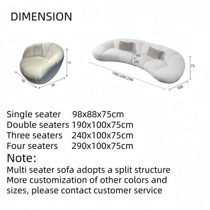 JOY HOME Sofa in White