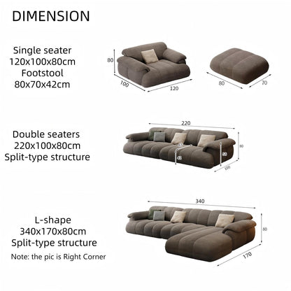 JOY HOME Sofa in Beige