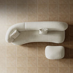 Load image into Gallery viewer, JOY Home Light Luxury Fabric Cloud Shaped Sofa set for Livingroom
