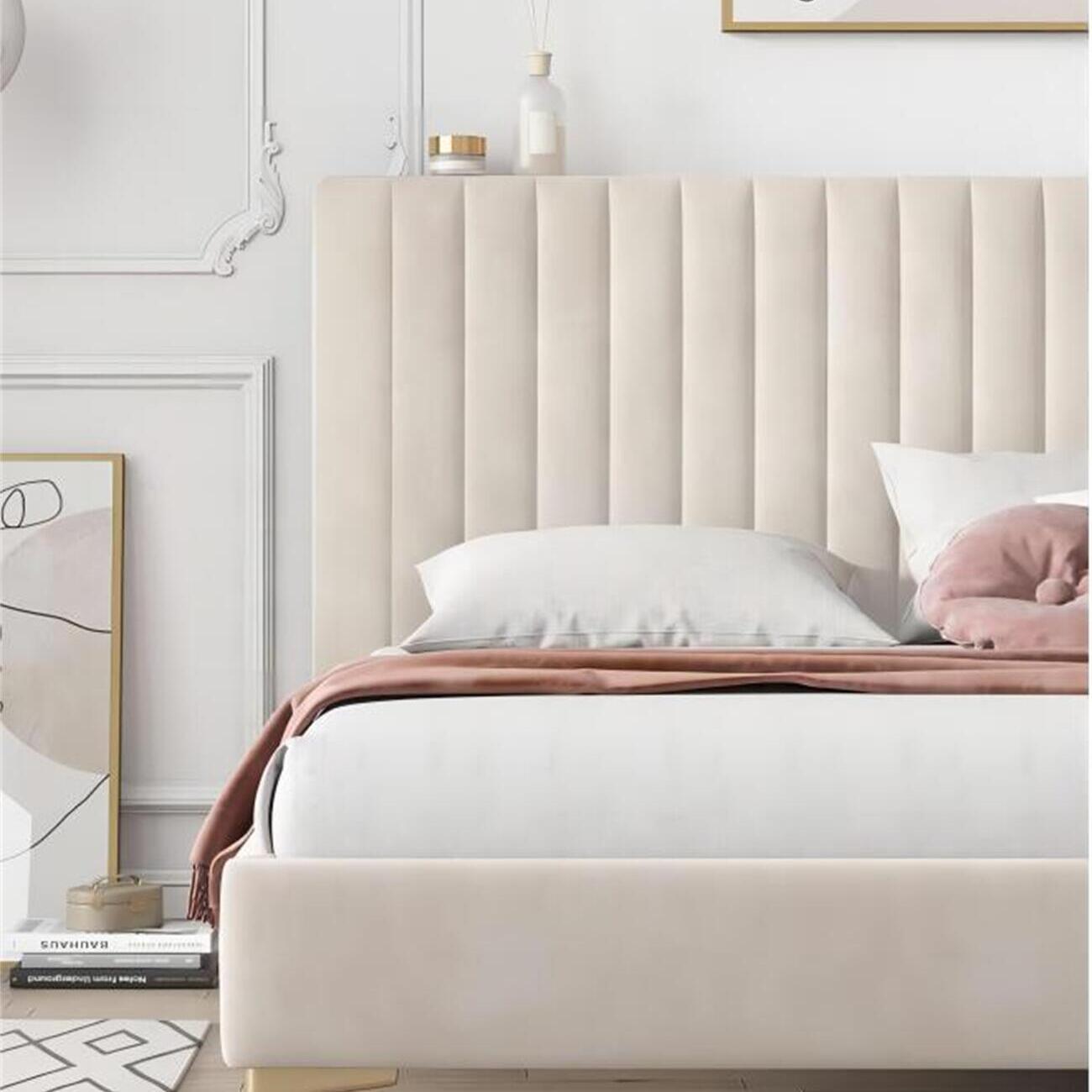 AAH Home Bed Frame Modern King Queen Size for bedroom Without Mattress AAH HOME