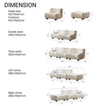 Load image into Gallery viewer, JOY Home Light Luxury Fabric Cloud Shaped Sofa set for Livingroom

