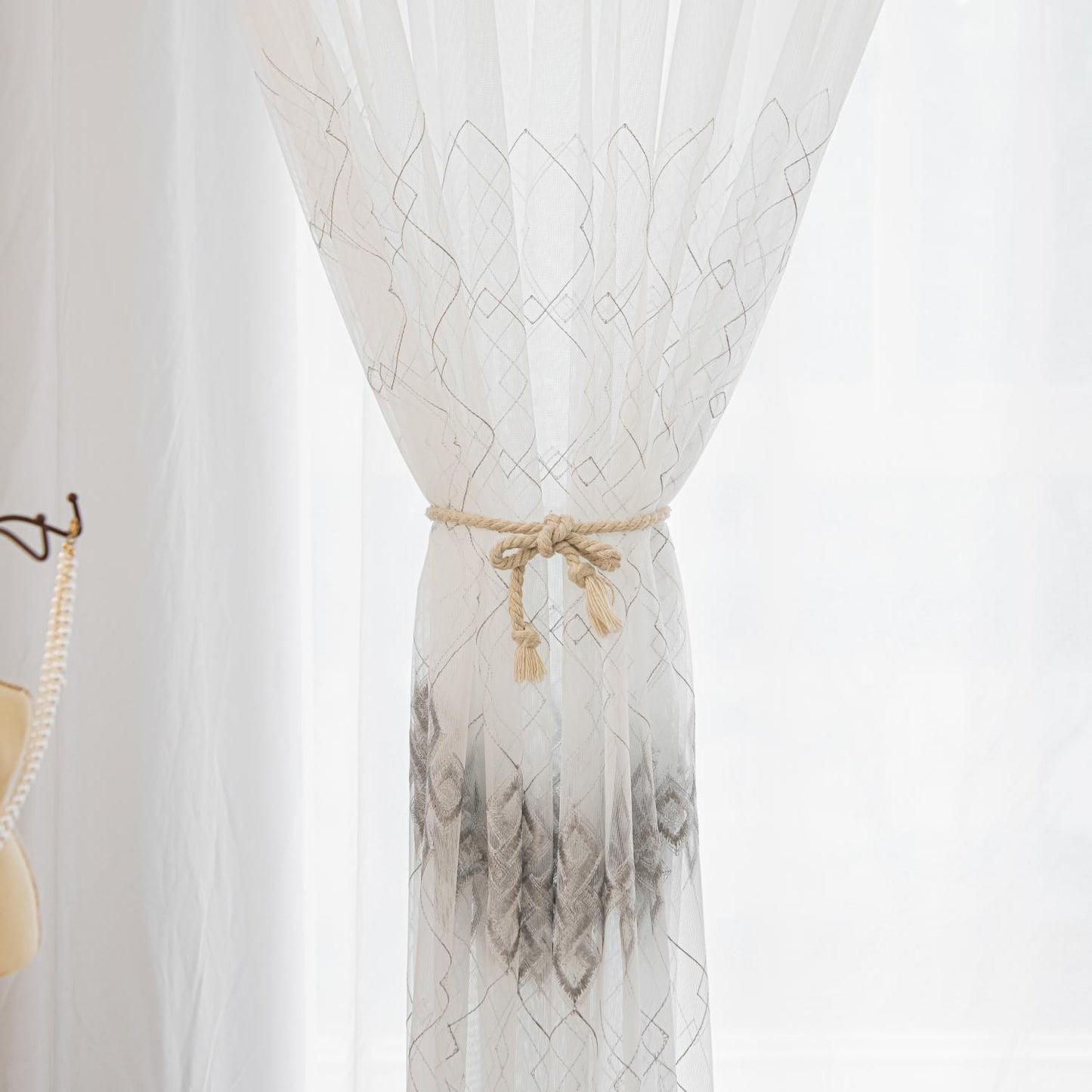 Sheer Voile Curtains 2 Panels | Lightweight Elegant Design