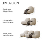 Load image into Gallery viewer, JOY Home Light Luxury Fabric Cloud Shaped Sofa set for Livingroom

