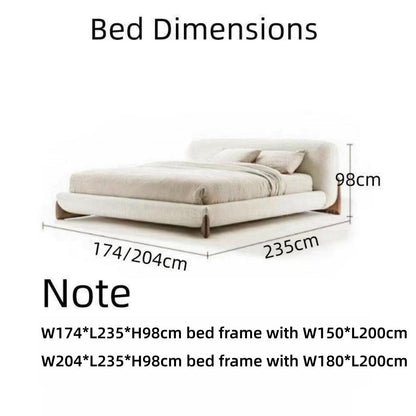 AAH Home Bedroom Furniture Bed Frame with Mattress Bedside table Dresser AAH HOME