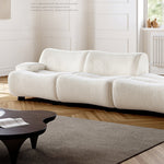 Load image into Gallery viewer, JOY Home Light Luxury Fabric Cloud Shaped Sofa set for Livingroom
