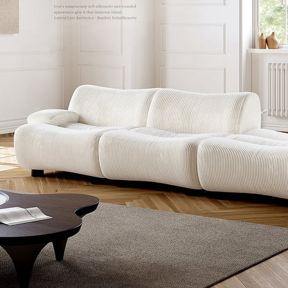 JOY Home Light Luxury Fabric Cloud Shaped Sofa set for Livingroom