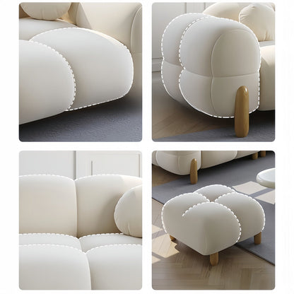 JOY Home Light Luxury Fabric Cloud Shaped Sofa set for Livingroom
