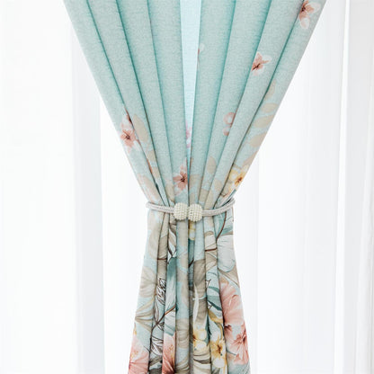 60% Blackout Colorful Floral Curtains 2 Panels | UV Protection