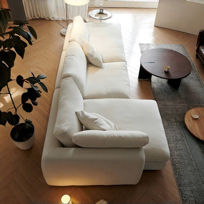 JOY HOME Sofa — Linen / Wood / Beige