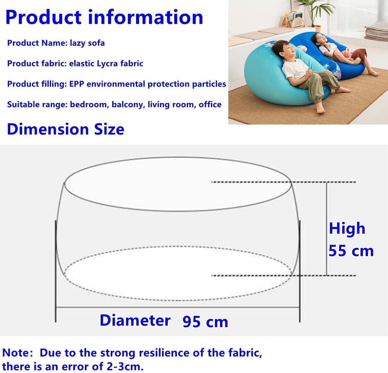 JOY Home Bean Bag Sofa for Girlfriend Valentine's Day Children Birthday Festival Gift