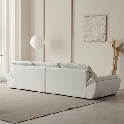 JOY Home Light Luxury Linen Cotton  Fabric Cloud Shaped Sofa set for Livingroom