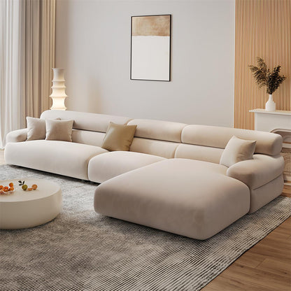 JOY Home Fleece Fabric Overstuffed Multifunction Sofa set for Livingroom Office