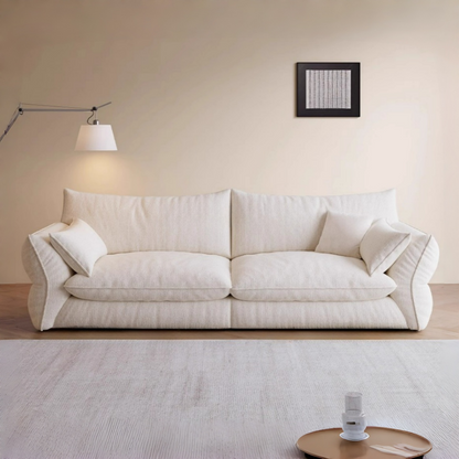 JOY HOME Wood White Cloud Sofa