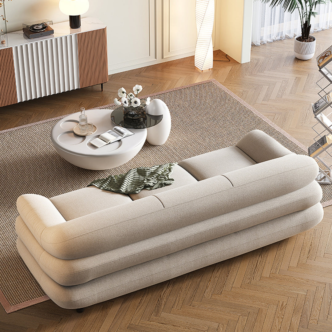 JOY Home Light Luxury Fabric Cloud Shaped Sofa set for Livingroom