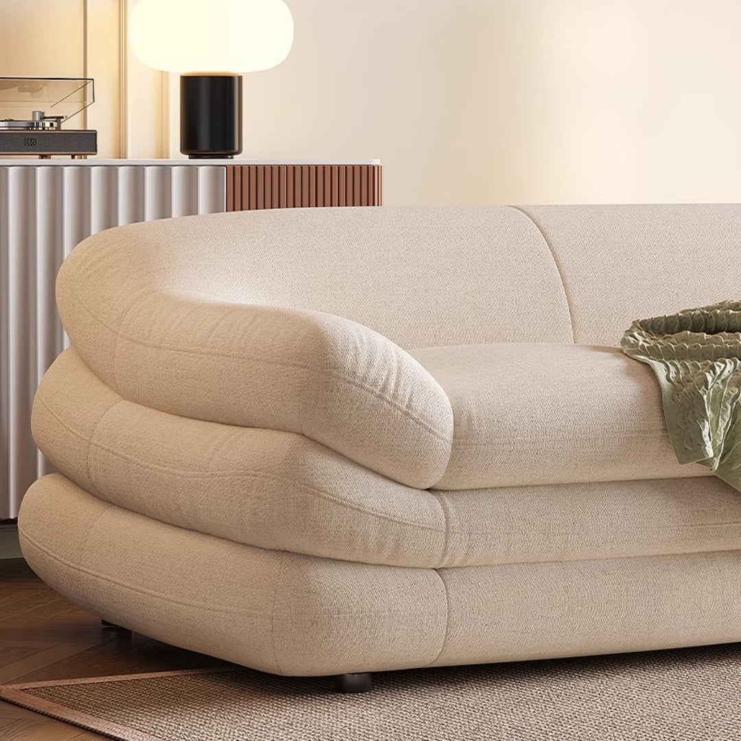 JOY Home Light Luxury Fabric Cloud Shaped Sofa set for Livingroom