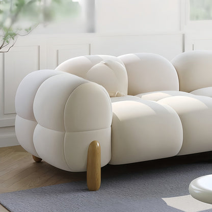 JOY Home Light Luxury Fabric Cloud Shaped Sofa set for Livingroom