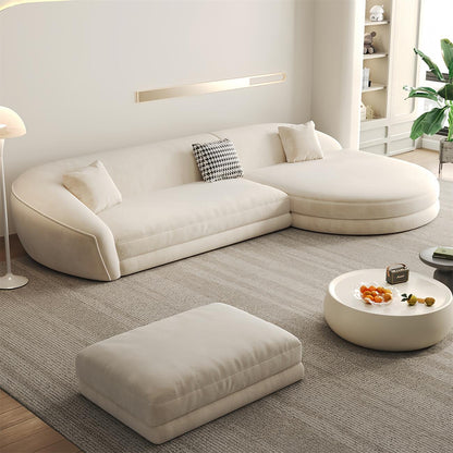 JOY Home Fleece Fabric Overstuffed Multifunction Sofa set for Livingroom Office