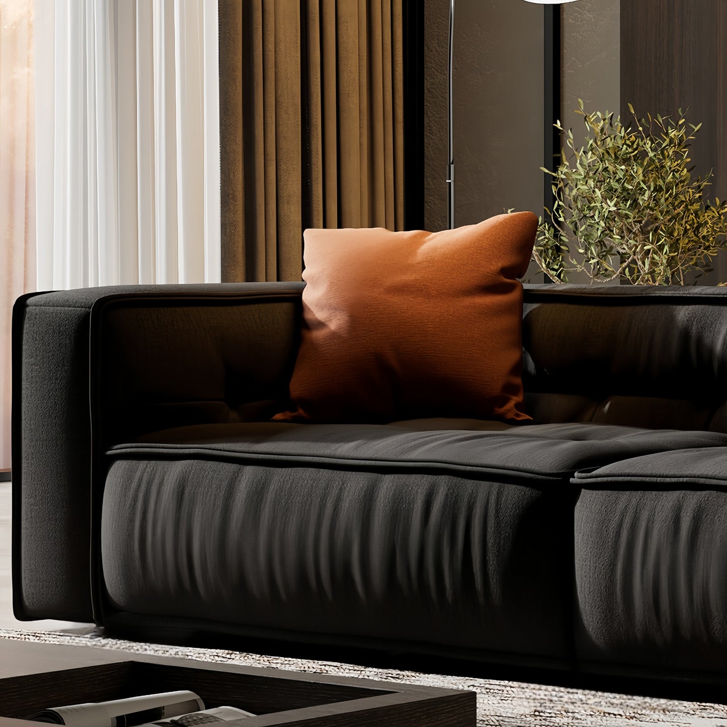 Toast-Shaped Fleece Sofa | Unique Design in 4 Colors & Sizes