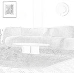 Load image into Gallery viewer, JOY Home Light Luxury Fabric Cloud Shaped Sofa set for Livingroom
