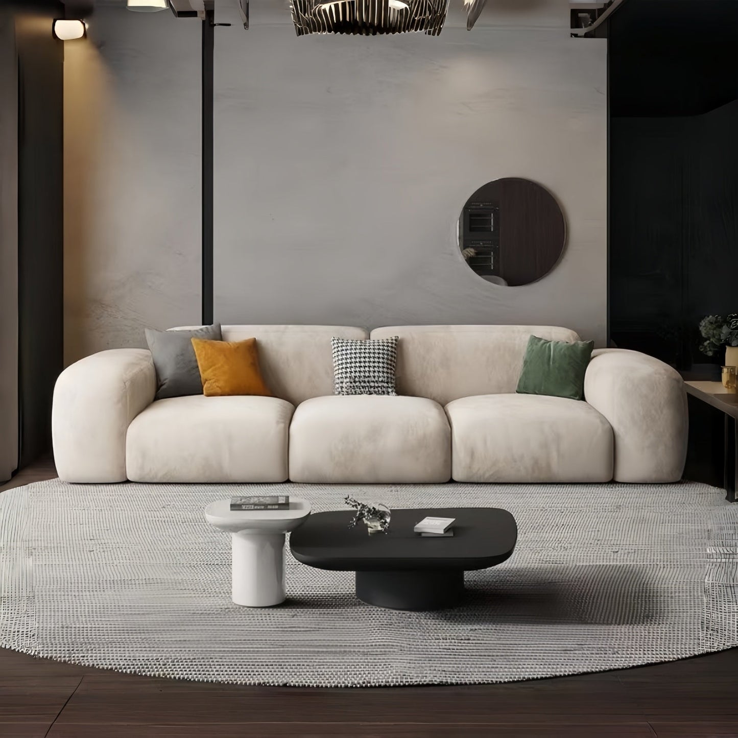 JOY HOME Sofa — Wood / Beige / Sectional