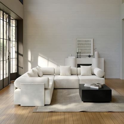 JOY HOME Sofa — Wood / White / Natural
