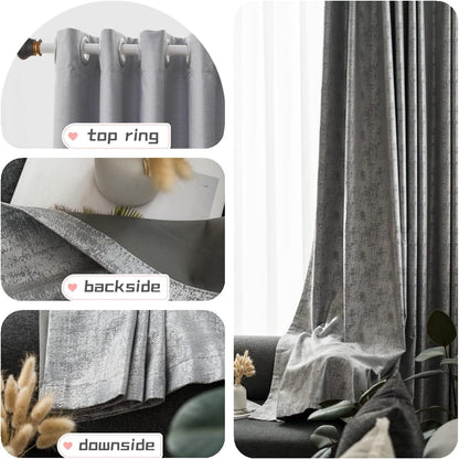 100% Blackout Curtains 2 Panels | Total Darkness & Privacy
