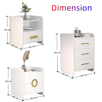 JOY Home Bedroom Furniture Bed Frame with Mattress Bedside table Dresser