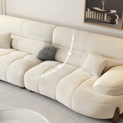 JOY Home Light Luxury Fabric Cloud Shaped Sofa set for Livingroom
