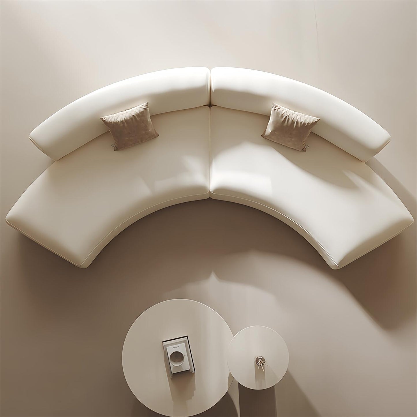 Modular Linen Cloud Sofa | Curved & Straight Configurations Available