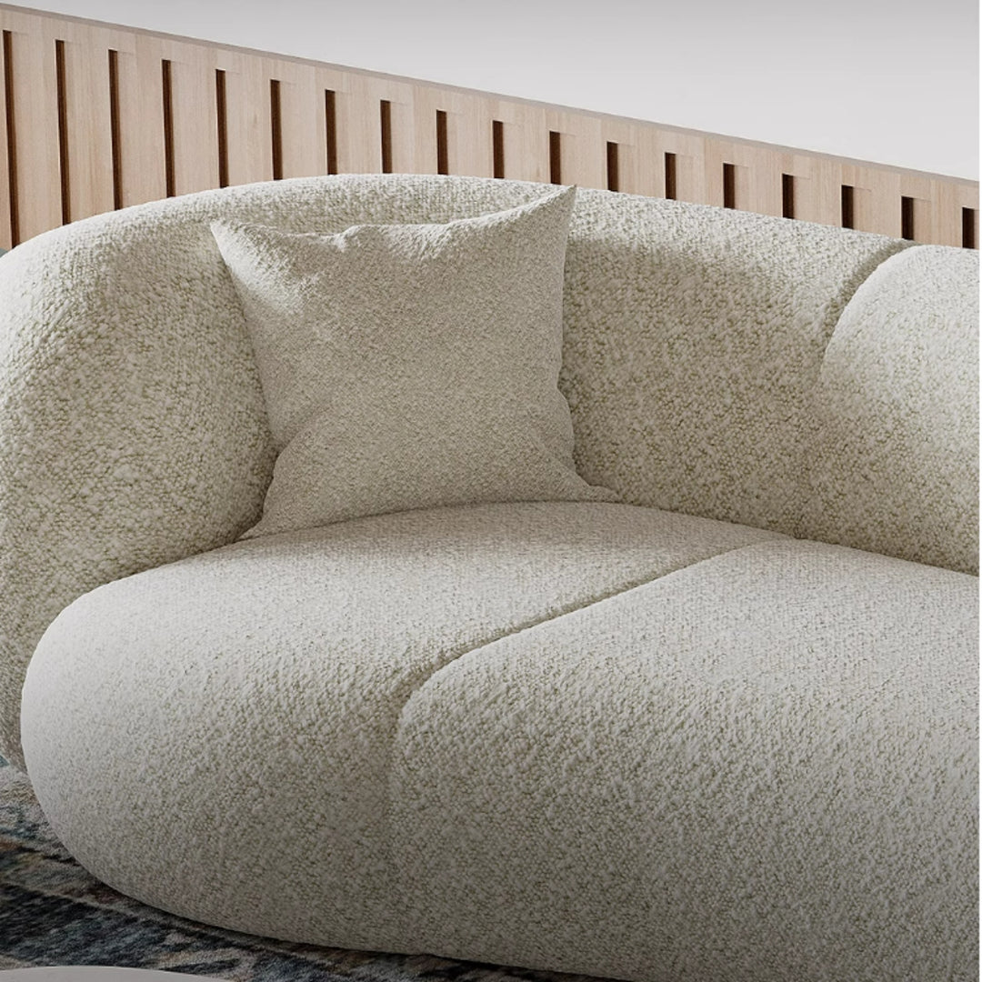 JOY Home Light Luxury Fabric Cloud Shaped Sofa set for Livingroom
